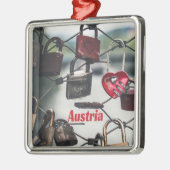 Österreich Liebe Locks Bridge Salzburg Ornament Aus Metall (Links)