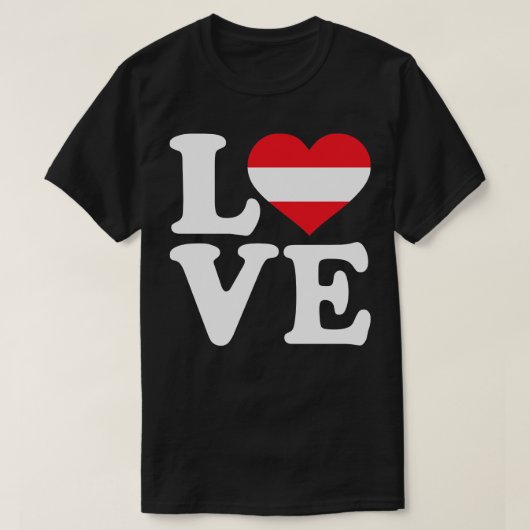 Österreich Liebe T-Shirt (Design vorne)