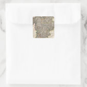 Österreich, Liechtenstein Quadratischer Aufkleber (Tasche)