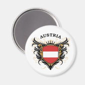 Österreich Magnet (Vorderseite/Rückseite)