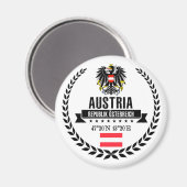 Österreich Magnet (Vorderseite/Rückseite)