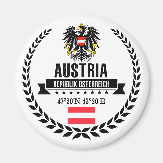 Österreich Magnet (Vorne)