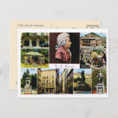 Österreich, Mozart, mit Mozart verbundene Orte Postkarte (Vorne/Hinten)