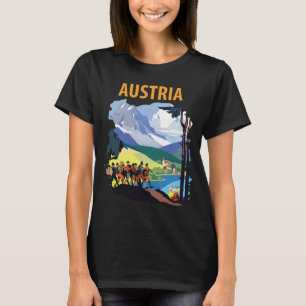 Österreich Musik Orchester Alpine Reise T-Shirt