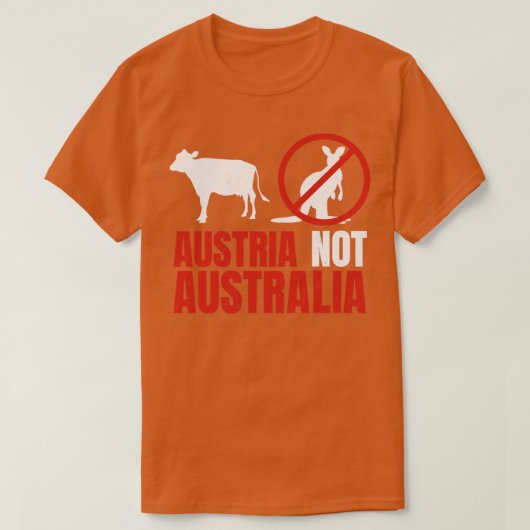 Österreich Nicht Australien Kangaroos Funny Pub T-Shirt (Design vorne)