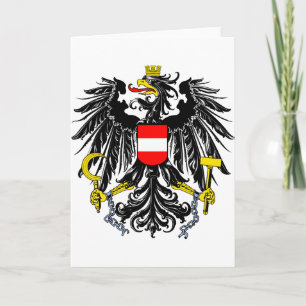 Österreich - Offizieller Wappen - Heraltrockenzeic Karte