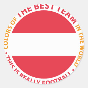 Österreich Österreich Art Shield Runder Aufkleber