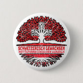 Österreich Österreichisch Schweizer Schweiz Baum Button (Vorderseite)