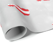 Österreich - Österreichische Flag-Karte Geschenkpapier (Rolleneckpunkt)