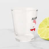 Österreich - Österreichische Flag-Karte Schnapsglas (Links)