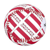 Österreich Österreichische Flagge geteerte schwarz Baseball (Vorderseite Links)