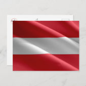 Österreich - Österreichische Flagge - Postkarte (Vorne/Hinten)