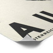 Österreich - Österreichisches Vintage Travel Poste Poster (Ecke)