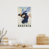 Österreich - Österreichisches Vintage Travel Poste Poster (Küche)