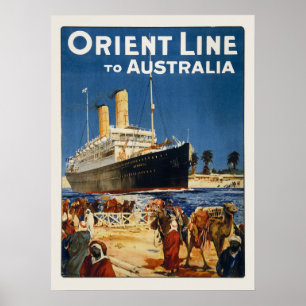 ÖSTERREICH OZEAN LINER OTRANTO POSTER
