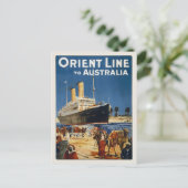 ÖSTERREICH OZEAN LINER OTRANTO POSTKARTE (Stehend Vorderseite)