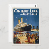 ÖSTERREICH OZEAN LINER OTRANTO POSTKARTE (Vorne/Hinten)
