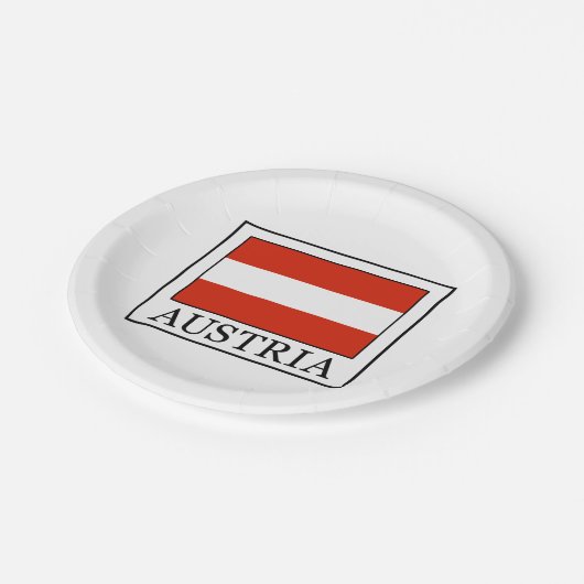 Österreich Pappteller (Schrägansicht)