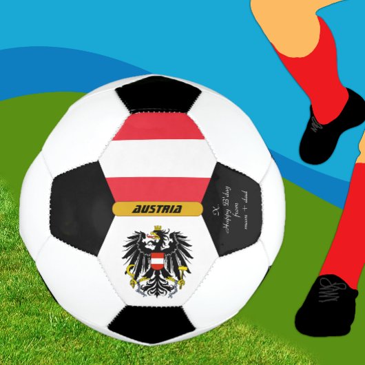 Österreich Personalisiert, Flaggen, Foto-Fußball Fußball