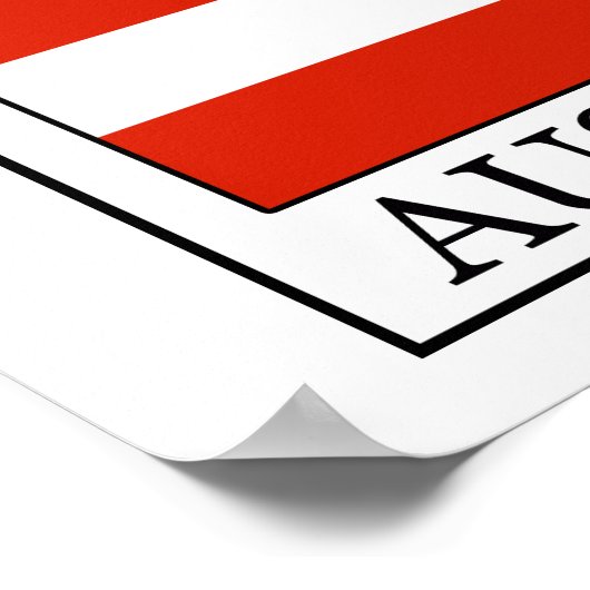 Österreich Poster (Ecke)