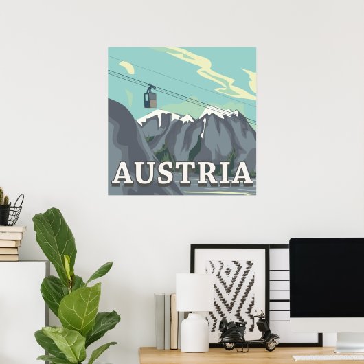Österreich Poster (Heimbüro)
