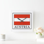 Österreich Quadratische Wanduhr (Zuhause)