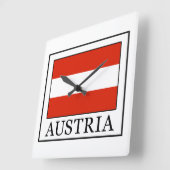 Österreich Quadratische Wanduhr (Winkel)