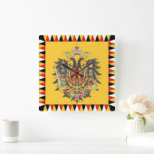 Österreich Quadratische Wanduhr (Zuhause)