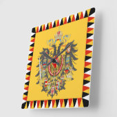 Österreich Quadratische Wanduhr (Winkel)