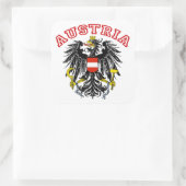 Österreich Quadratischer Aufkleber (Tasche)