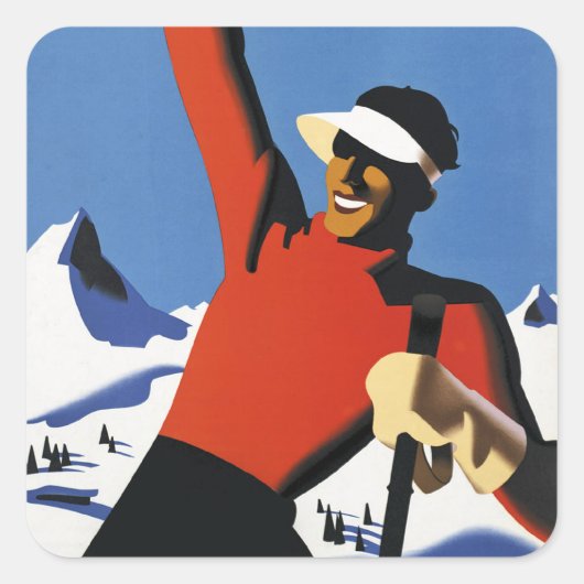 Österreich Quadratischer Aufkleber (Vorderseite)