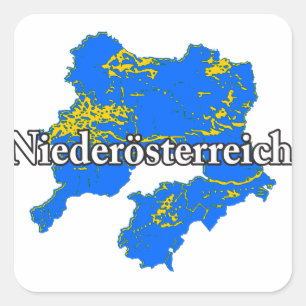 Österreich Quadratischer Aufkleber