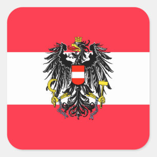 Österreich Quadratischer Aufkleber