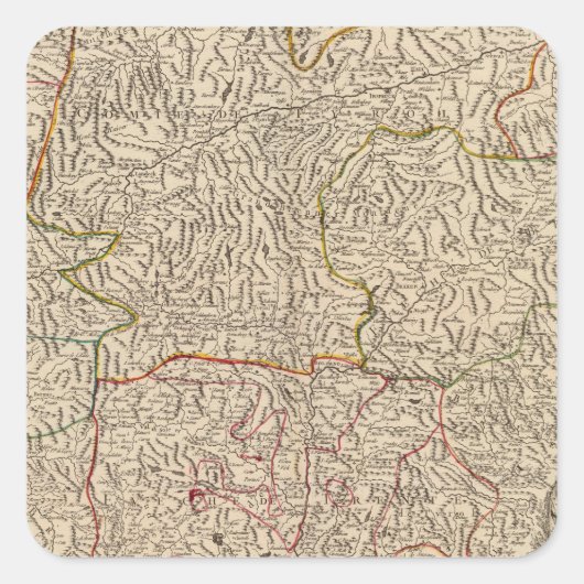 Österreich Quadratischer Aufkleber (Vorderseite)