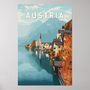 Österreich Reise Kunst Vintage Poster