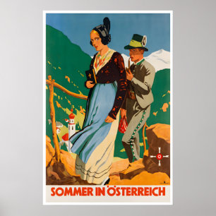 Österreich Reiseplakat Österreichischer Kunstdruck Poster