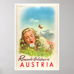 Österreich Reiseplakat Österreichischer Kunstdruck Poster