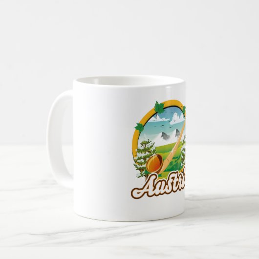Österreich Retrologo Kaffeetasse (Vorderseite Links)