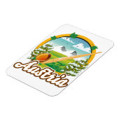 Österreich Retrologo Magnet (Linke Seite)