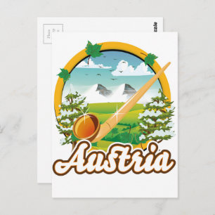 Österreich Retrologo Postkarte