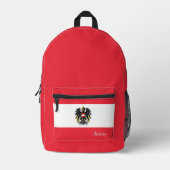Österreich, Rucksack, österreichische Flagge, Embl Bedruckter Rucksack (Vorderseite)