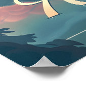 Österreich Ruhe: Seeuferberg Poster (Ecke)