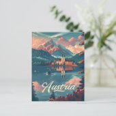 Österreich Ruhe: Seeuferberg Postkarte (Stehend Vorderseite)