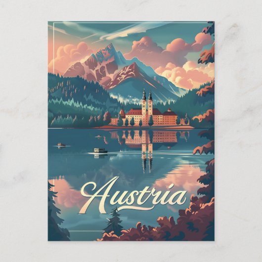 Österreich Ruhe: Seeuferberg Postkarte (Vorderseite)
