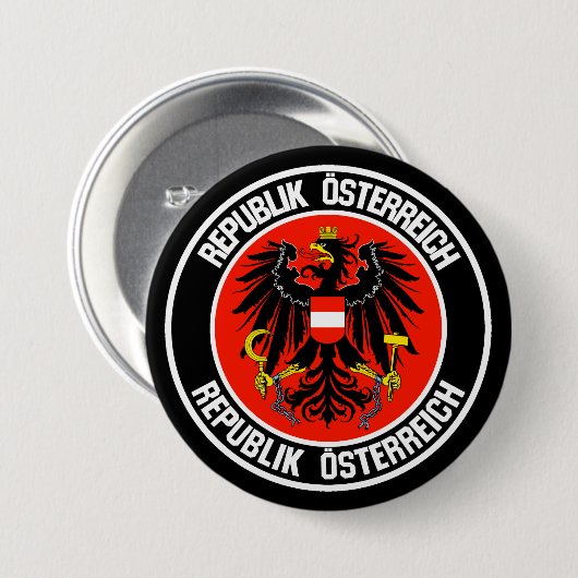 Österreich-RundEmblem Button (Vorne & Hinten)