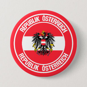 Österreich-RundEmblem Button