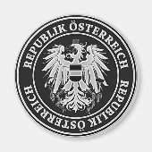 Österreich-RundEmblem Magnet (Vorne)