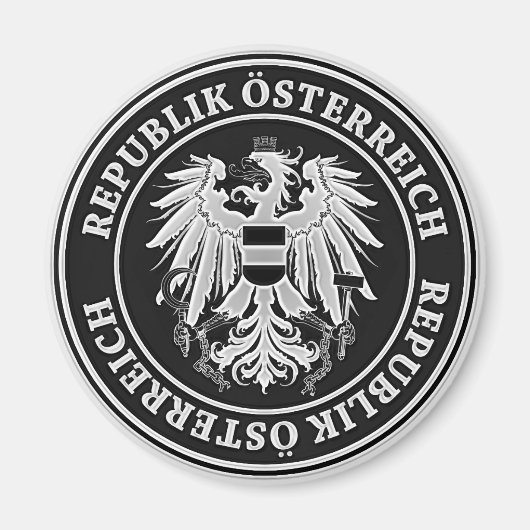 Österreich-RundEmblem Magnet (Vorne)