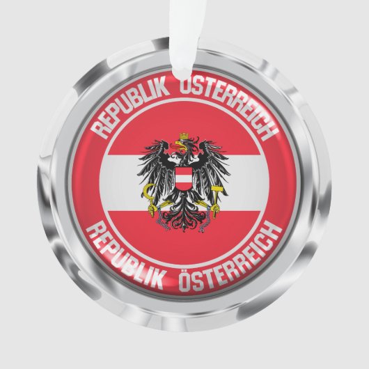 Österreich-RundEmblem Ornament (Vorderseite)