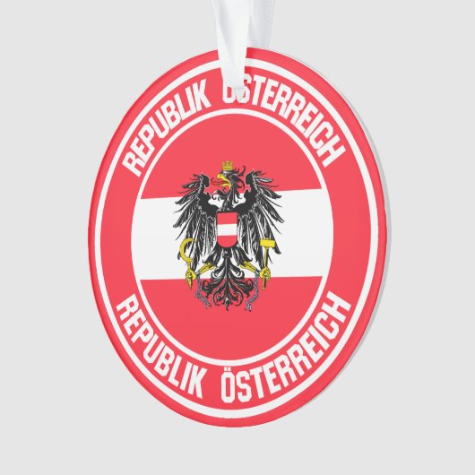 Österreich-RundEmblem Ornament (Vorderseite)